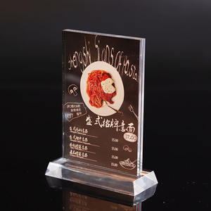 Soporte de exhibición de plástico transparente para menú de restaurante, soporte de acrílico personalizado, A5, A4, 8,5x11, venta al por mayor - Product Image 6