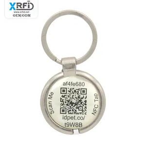 Étiquettes vierges personnalisées Tag213 Em en métal 213 Mhz, identification intelligente Rfid pour chiens et animaux de compagnie en époxy, 13.56 pièces