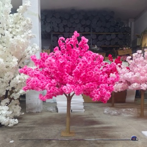 Arbres à fleurs de <span class=keywords><strong>cerisier</strong></span> artificiels <span class=keywords><strong>en</strong></span> soie, couleurs personnalisées pour mariages, aménagement paysager extérieur et intérieur, restaurants haut de gamme - Product Image 6