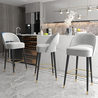 Tabourets de bar de cuisine de style nouveau, chaises de bar modernes personnalisées, vente en gros de tabourets de bar