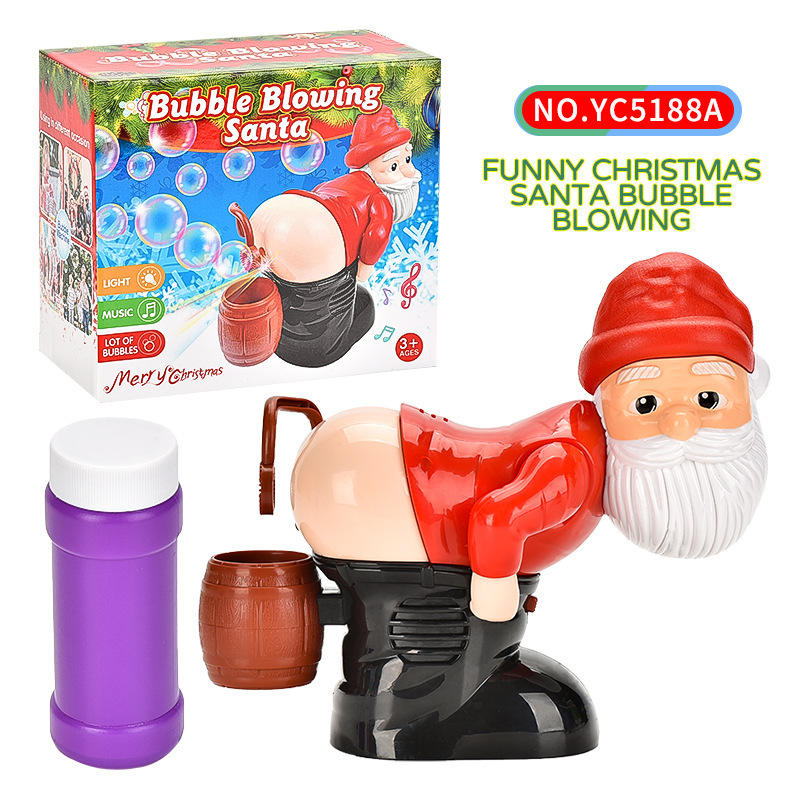 Santa bubble machine - with bottled bubble liquid