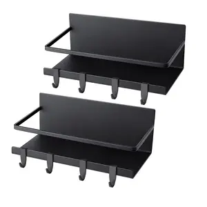 Rack organizador de tempero, rack organizador magnético para parede com óleo, para cozinha