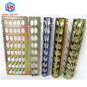 Srx vườn tường hàng rào an ninh chống leo lên sắc nét kim loại dao cạo Spike thép mạ kẽm sơn cho nhà xây dựng ống gai Ống - Product Image 5