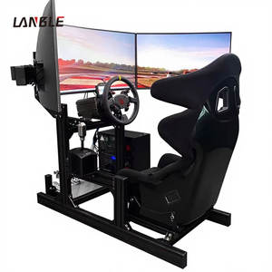 Cockpit de simulation de course automobile <span class=keywords><strong>DIY</strong></span>, simulateur de course automobile à entraînement direct, siège de cockpit de simulation de course automobile à conduite directe, frein à main, plateforme de simulation de course automobile - Product Image 1