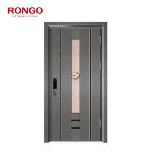 RONGO sicurezza in acciaio inox doppio ingresso porta in ferro battuto porta <span class=keywords><strong>di</strong></span> sicurezza in alluminio - Product Image 5