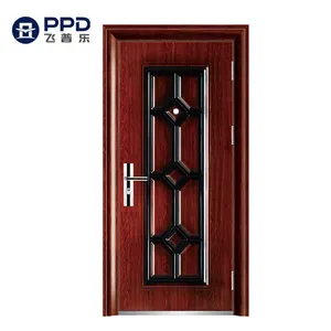 Phipulo-Puerta de hierro forjado de diseño moderno, puerta de acero de seguridad de Metal usada, precio más barato, 2020