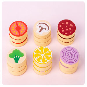 Tendance préscolaire début jouets éducatifs <span class=keywords><strong>en</strong></span> <span class=keywords><strong>bois</strong></span> semblant jouer <span class=keywords><strong>cuisine</strong></span> coupe ensembles de jouets avec couteau Pizza <span class=keywords><strong>jouet</strong></span> pour enfant jeux alimentaires - Product Image 5