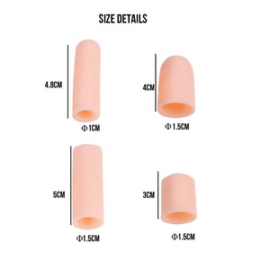 Fingerstall Gel ngón tay bảo vệ cho phụ nữ và nam giới không thấm nước đàn hồi cao su Silicone ngón tay cots ngón tay tay tay áo cho Craking - Product Image 4