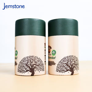 Boîte d'emballage cylindrique en carton kraft personnalisée, recyclable, de qualité alimentaire, pour thé en vrac, grains de café, capsules, poudre de protéines, tube en papier - Product Image 2