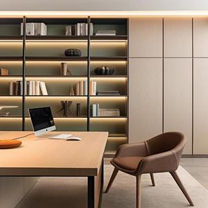 Étagère murale personnalisée <span class=keywords><strong>avec</strong></span> <span class=keywords><strong>bureau</strong></span>, armoire de rangement moderne pour salon, solution de mobilier pour toute la maison - Product Image 4