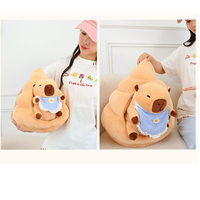 Peluche Capybara transformable, Capybara emboîté, Capybara fleur de marguerite, Décoration de bureau apaisante, Vente en gros d'usine OEM