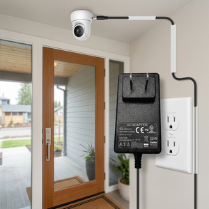 อะแดปเตอร์จ่ายไฟสลับ AC DC แบบติดผนัง2.4A US 12W 5V - Product Image 1