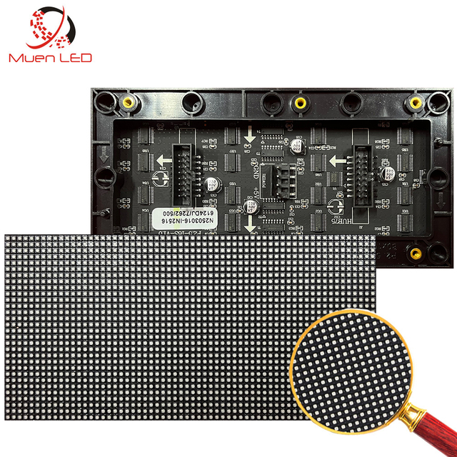 For P2.5 Indoor Full Color LED Module 160x80mm 64x32 Pixels 800 Nits IP31 Hub75 for DIY Led Sign with 2-Year Warranty