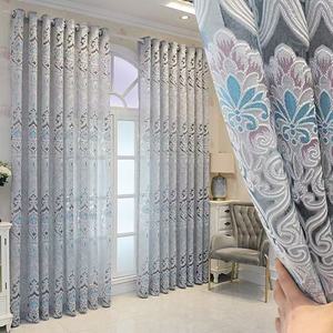 Vente directe d'usine : Rideaux de salon brodés de style européen personnalisables et rideaux occultants pour chambre à coucher - Product Image 4