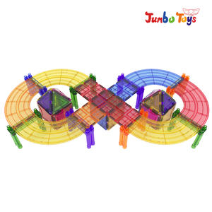 Bộ Đồ Chơi Lắp Ráp Khối Xếp Hình, Gạch Nam Châm, Đồ Chơi Tự Làm, Chạy Bộ, Đua Xe - Product Image 4
