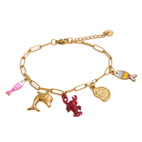 Étoile de mer coquille perle sirène queue pendentif Bracelet vacances Style mode chaîne et lien Bracelets en gros