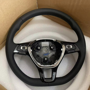 Volant de direction pour intérieur de voiture VW <span class=keywords><strong>Golf</strong></span> 5 6 <span class=keywords><strong>7</strong></span> MK7 Polo <span class=keywords><strong>GTI</strong></span> Passat B8 CC Jetta Arteon Variant Vento T-Roc Speeding Classic 3/4 - Product Image 1
