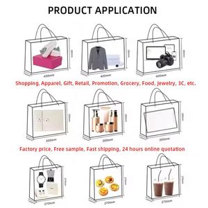 ถุงกระดาษคราฟท์แบบใหม่พร้อมออกแบบโลโก้ตามสั่ง สำหรับใส่ของกลับบ้าน ช้อปปิ้ง และใส่กาแฟ ถุงกระดาษสีดำ - Product Image 4