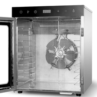 Prix d'usine, déshydrateur à 10 étages en acier inoxydable pour usage domestique, déshydrateur de fruits, de viandes, de légumes, machine de séchage des aliments