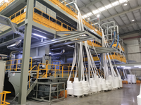 Ligne de production SSMMS ultra-large de 4,2 m à cinq têtes pour textiles industriels et médicaux
