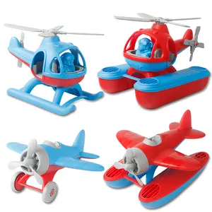 Bebek banyo oyuncakları deniz uçağı plaj çocuk oyuncakları erkek düzlem su oyuncakları kızlar için çocuk hediye pervane uçak modeli
