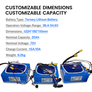 Batteria al Litio Samsung 50S 72V 20Ah, Pacco Batteria ad Alte Prestazioni Ricaricabile per Funzionamento Stabile di Robot Industriali - Product Image 2
