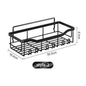 드릴 5 in 1 욕실 랙이없는 샤워 캐디 벽걸이 형 단일 계층 중국 금속 자체 접착 - Product Image 4