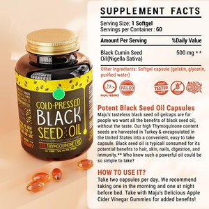 Capsules de gel moules <span class=keywords><strong>d</strong></span>'<span class=keywords><strong>huile</strong></span> de nigelle biologique pressée à froid, marque privée personnalisée, vente en gros, 60 unités, enrichies en vitamine E pour la santé des cheveux, de la peau et des ongles - Product Image 5
