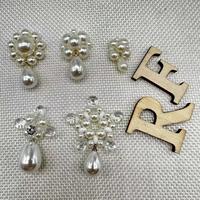 Nouvelle mode perles rondes en plastique perles fleur accessoires perle boutons pour vêtements décorations accessoires de couture