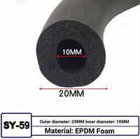 Joint d'étanchéité circulaire creux en caoutchouc EPDM - résistant aux intempéries, insonorisant, amortissant les chocs, bande d'étanchéité flexible