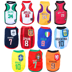 Ropa de Verano Ecológica para Perros, Chaleco Deportivo de Malla con Estampado Clásico para Perros Pequeños, Medianos y Grandes - Product Image 1