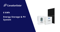 Pour les systèmes de stockage d'énergie photovoltaïque de 6 kW, efficacité de 22,2 % à 23,3 %, énergie propre et renouvelable