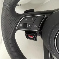 Volant en fibre de carbone véritable pour Audi S1 S3 S4 S5 S6 S7 S8 A1 A3 A4 A5 A6 A7 B8 B85 B9 R8 TT TTRS TTS Q3 Q5 Mise à niveau personnalisée