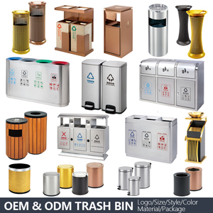 Biểu Tượng Tùy Chỉnh Khách Sạn Phòng Ngủ Kim Loại Lật Bìa Rác Bin Thùng Rác Bin Bán Buôn Thép Không Gỉ Đu Nắp Chất Thải Bin Thùng Rác Có Thể - Product Image 4