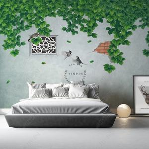 วอลล์เปเปอร์ลายพฤกษศาสตร์กันน้ำสำหรับห้องนั่งเล่นถนนเก่าตรอกที่มีผนังพื้นหลังเถากันความชื้นป้องกันไฟฟ้าสถิตย์ - Product Image 3