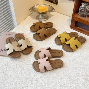 <span class=keywords><strong>Ciabatte</strong></span> Estive per Bambine 2025, Scarpe per Bambini <span class=keywords><strong>in</strong></span> Pelle Opaca Impermeabile con Suola <span class=keywords><strong>in</strong></span> <span class=keywords><strong>Gomma</strong></span> Antiscivolo, Stile Casual - Product Image 1