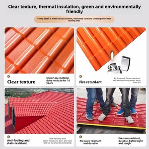 <span class=keywords><strong>Tegole</strong></span> Quadrate in Resina ASA, Design Antico Rinforzato, Anticorrosione, per Esterni, Prodotte a Macchina, Garanzia 1 Anno, Vendita all'Ingrosso - Product Image 6