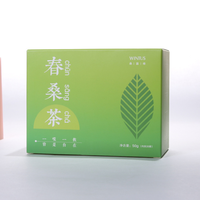 Boîte cadeau pour thé, emballage écologique biodégradable, pelliculage mat, gaufrage personnalisé, papier d'art premium 350 g/m²