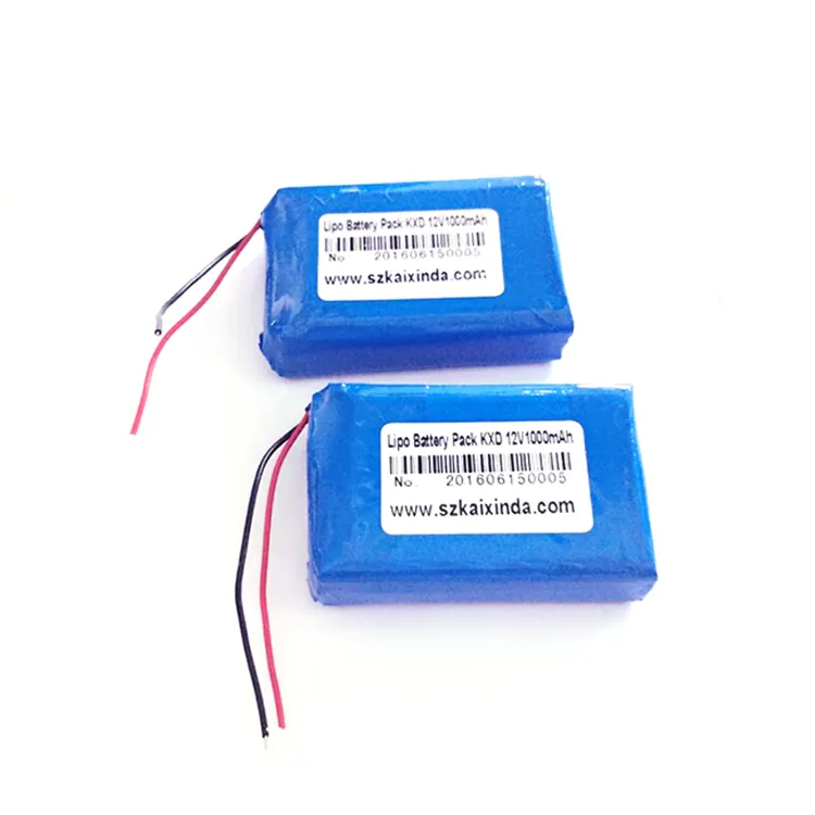 Pin Sạc Nhỏ 3S 12V 1ah Li Polymer Siêu Mỏng Lipo 11.1V 1000Mah Cho Đèn LED