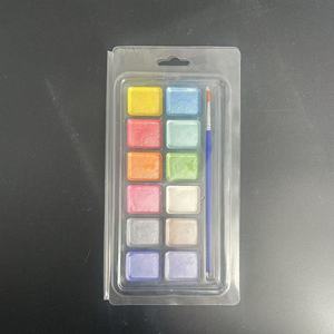 <span class=keywords><strong>Palette</strong></span> de peinture à l'<span class=keywords><strong>aquarelle</strong></span> solide, 12 godets carrés vibrants, ensemble d'<span class=keywords><strong>aquarelle</strong></span> résistant à la lumière pour débutants, étudiants, fournitures de dessin en extérieur - Product Image 6