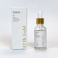 Marque privée Soins de la peau 30ML Sérum pour le visage Hydratation en profondeur Enlever la mélanine Nourrir la peau Sérum en or 24K