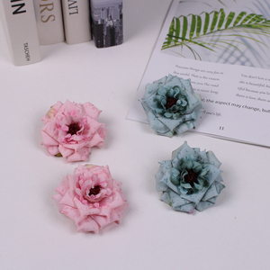 Artificial Snowflake Rose Flower Heads Decorative Silk Flowers for Home Floral Arrangements Wedding <b>Decorations</b> Background - Product Image 6