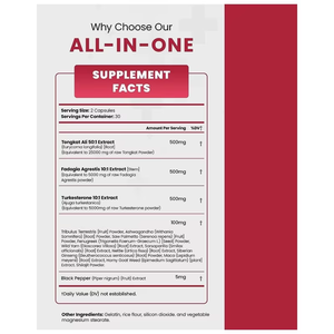 OEM tất cả trong một bổ sung Tongkat Ali viên nang fadogia agrestis viên nang turkesterone viên nang - Product Image 3