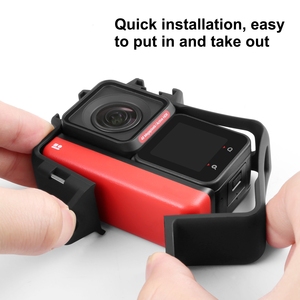 Vente en gros PULUZ caméra housse de protection cadre étui de protection avec étui pour objectif pour <span class=keywords><strong>Insta360</strong></span> <span class=keywords><strong>One</strong></span> <span class=keywords><strong>RS</strong></span> <span class=keywords><strong>4K</strong></span> / 360 / 1 pouce édition - Product Image 4