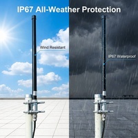 Antena Omnidireccional de Fibra de Vidrio de Alta Ganancia de 8dBi, LoRa 868MHz 915MHz 4G 5G LTE IP67, Antena Impermeable para Estación Base Exterior