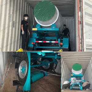 Tangki mikser siap beton kering/basah Trailer EPA 1/1 seluler bensin yang didukung. 5/<span class=keywords><strong>2</strong></span> CBM Drum pencampur semen yang disesuaikan - Product Image 2