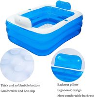 CF Portable Pliant PVC En Plastique Double Grand Bain À Remous Extérieur Jardin Pliable Spa Gonflable Baignoire Glace Baignoire pour Adultes