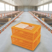Nouvelle caisse de transport portable pour volailles, boîte de transport pour canards, oies, poulets, caisse en plastique