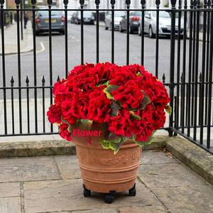 Plante artificielle de géranium Lovemoon GF-R-8, 8 pièces, fleurs <span class=keywords><strong>en</strong></span> soie réalistes résistantes aux UV, <span class=keywords><strong>en</strong></span> boîte, pour l'intérieur/l'extérieur, la maison ou le bureau - Product Image 5