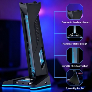KOTION EACH RGB Sports <strong>Headset</strong> <strong>Stand</strong> Bracket USB <strong>Gaming</strong> Display <strong>Stand</strong> Color-Changing Plastic <strong>Headset</strong> Bracket - Product Image 4